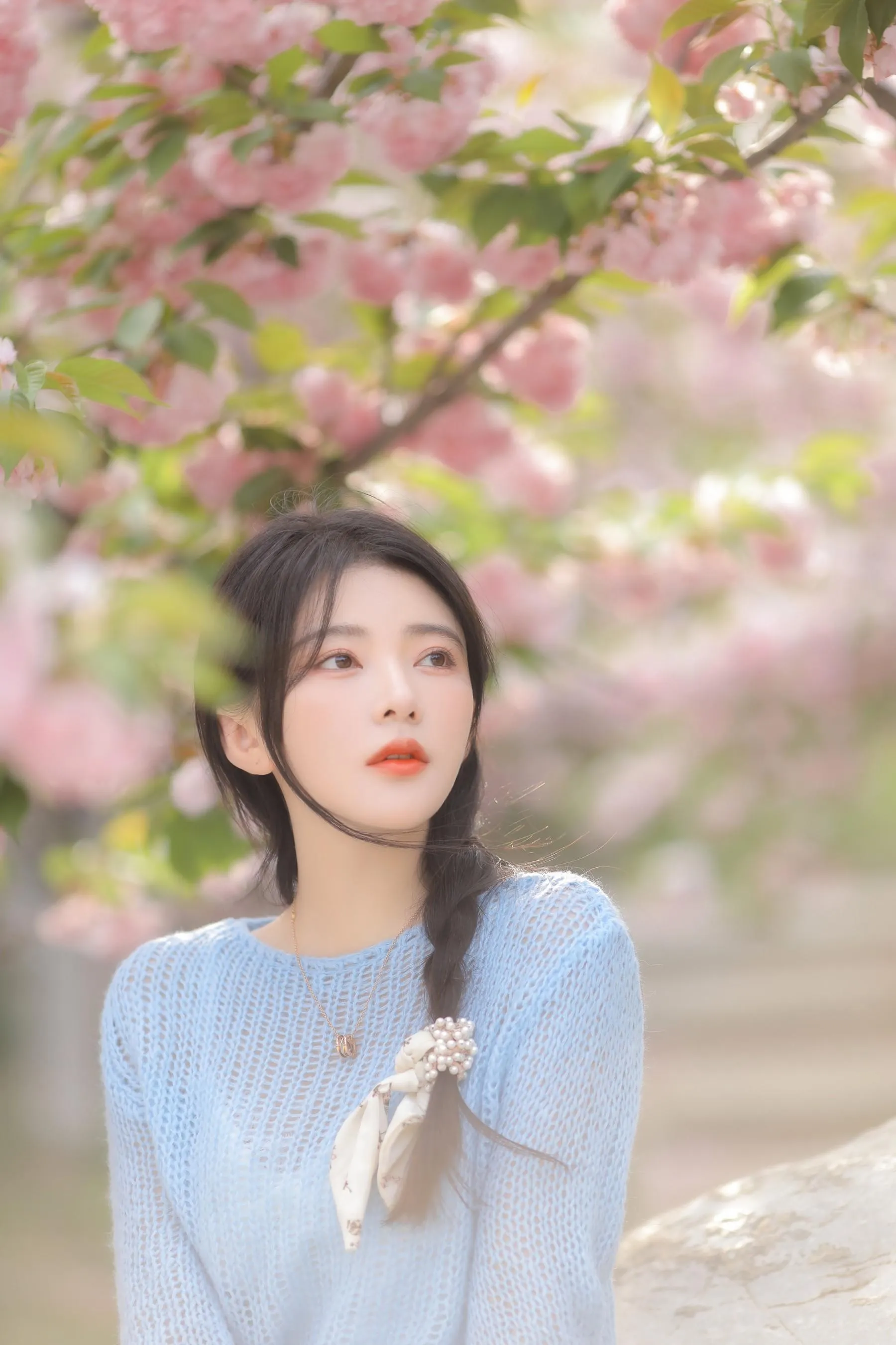 [艺图语] 2022.06.22 粉蓝晚樱 杨伊墨 [29P]插图5